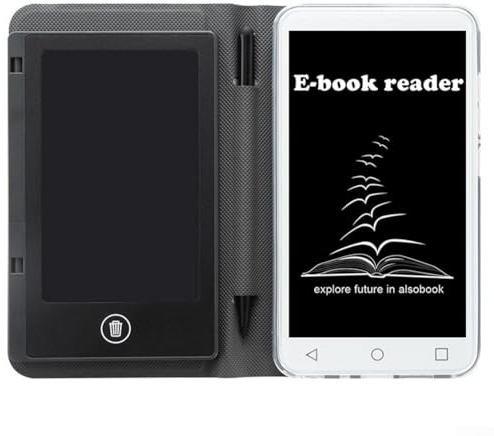 Ereader portable de 12,7 cm avec écran d'encre agréable pour les yeux et fonctions de prise de notes, 2 Go + 16 Go, lecteur e-book étanche, 13 x 7 x 1 cm (2 Go + 16 Go)