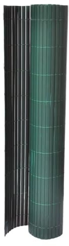 Tappetino frangivista in PVC 90 x 300 cm, verde – Recinzione da giardino di alta qualità per terrazza e balcone, resistente alle intemperie e durevole, per una maggiore privacy