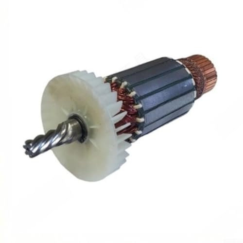 Rotor d'armature 220-240 V pour scie circulaire CS23-355 de rechange avec circuit magnétique amélioré et arbre en métal