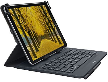Logitech Universal Folio with Integrated Keyboard for 23–25,5 cm/9–10 inch Tablettes (Pan) Nordic