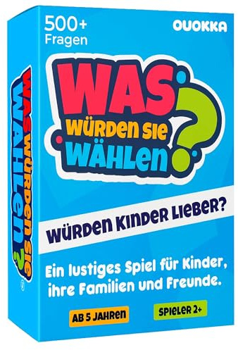 What Would You Choose? Card Quiz Games For Kids and Family - Do Kids Rather? Board Games For 5-8 Year Olds - Childrens Travel Activities - Fun Questions For Family Party Night