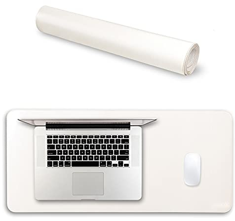 LONDO Leather Mousepad - Extended Desk Mat - Smooth Surface & Non-Slip Base