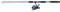Shakespeare Firebird Tele Spinnrute and Rolle Combo - Teleskopische, tragbare Angelausrüstung - Vorbespult mit Schnur, bereit zum Angeln, Blue/Black