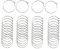 LOREC 200 Stück 25mm Silber Weinglas Anhänger Charms, Silber Glas Markierung Trinkgläser Legierung Weinglas Charms Ringe Glasmarkierer für Getränke, Glasflasche, Dekoration, Weinglas Marker, Etiketten