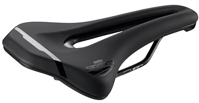 Selle San Marco GROUND Sport - Sella per Bicicletta Off-Road, MTB, Mountain Bike, Sportiva, in Carbon Steel e con Foro Anatomico - Taglia L3, Nero