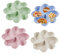 ZSMJAER Bandeja para Aperitivos con 4 Compartimentos 4 Piezas Bandeja Aperitivos Reutilizables Plato de Snacks Reutilizables para Almacenar Nueces, Frutas Secas, Frutas, Dulces