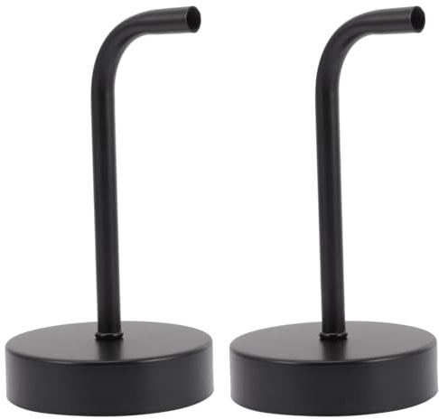 Hemobllo 2 Set Supporto Lampada Da Parete in Metallo Nero, 13.5 * 19 * 9.5cm Elbow Lamp Holder, Fai Da Te, Accessori Per Lampade Da Muro, Decorazioni Per Casa E Camera Da Letto