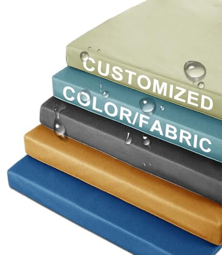 Bankauflage Nach Maß, Ersatzpolster Bankauflagen, Wetterfest Outdoor Sitzauflage Bank,rutschfeste Sitzkissen Bank, Gartenbank Auflage Schaukel Stuhlkissen, Bankkissen Für Eckbank, Hocker (5cm)