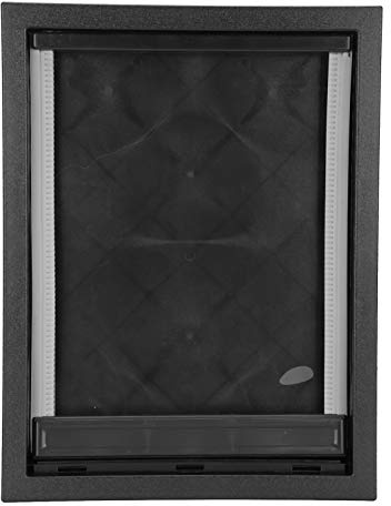 AKLOSIPY Grande Porte Amovible pour Chien avec Aimant intégré – Convient aux Chiens de Taille Moyenne à Grande – Installation Facile. (Black)