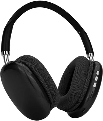AUDALA sans Fil Bluetooth Over Ear Casque sans Fil avec Microphone Stéréo Musique HiFi pour Sport Gym TV PC Téléphone iOS Android 28 Heures (Noir)