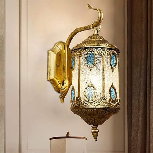 Medelhavs Vintage Vägglampa Marockansk Vägglampa E27 Vägglampa För Sovrum Vardagsrum Matsal Loft Cafe Kök