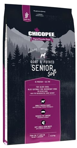Chicopee HNL Soft Senior Goat & Potato 12 kg di cibo secco per cani | by Bosch | cibo per cani | ricetta canadese | Made in Germany | Un marchio di alimenti per animali Bosch