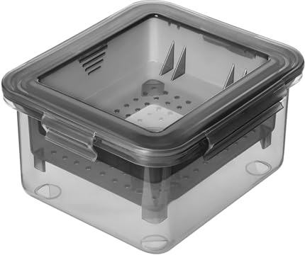 Prensa de toffu – 16 x 14 x 8,5 cm, almacenamiento compacto, diseño antideslizante, apta para lavavajillas, prensa Paneer con fácil drenaje, práctica preparación para preparación de almuerzo