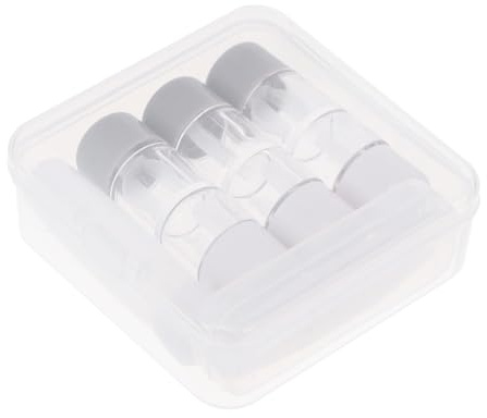 SAFIGLE Juego de 3 Cajas Organizadoras Transparentes para Lentes de Contacto, Estuche Plástico para Almacenamiento de Gafas, Accesorios para Lentes, Adecuado para Viaje y Uso Diario