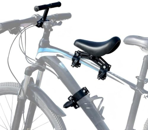 SKIKHN Kids Bike Seat with Handlebar, Front Mounted Bicycle Seats for Children 2~5 Years, Detachable Mountain Bike Child Seat, Bike Seat for Kids, Suitable for MTB City Bicycles