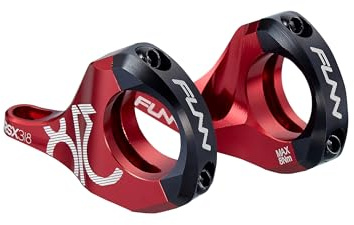 Funn RSX Mountain Bike Direktmonterad Cykelstam med 31,8mm Styrklämma, 2 Delar Lättviktsdelad Design för Dubbelkronade Gafflar, Justerbar Förlängning 45-50mm