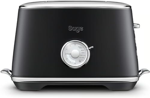 Sage - Toast Select Luxe - 2-Scheiben-Toaster mit LED-Countdown-Anzeige - Mit Liftfunktion, 6 Einstellungen, Verstellbarer Bräunungsgrad - 840-1000 W, Einfache Reinigung - Schwarzer Trüffel