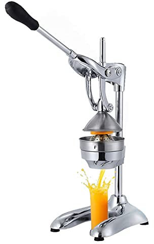 Manual Fruit Press, Orange Juice Extractor, Professional Stainless Steel Fresh Juicer for Citrus, Lemon, Pomegranate, Orange, Etc.