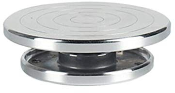 PURPLLE 12/15 Cm Dubbelt Ansikte AnväNd Skivspelare i Aluminiumlegering för Keramisk Lera Skulpturplattform Keramikhjul Roterande Verktyg