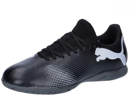 PUMA Soccer Shoe Unisex Kinder, Black White, 30 EU