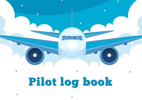 Pilot Log Book: This is a record book that can be used to keep track of airplane types models, airlines, distances, airports, landings, and much more