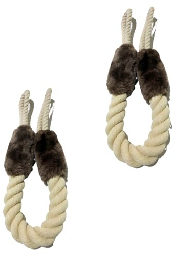 2 Stück Baumwolle Türkordel Klemmschutz für Türen,Türstopper Klinke,Türklinken Schutz,Tür Stopper Seil,Türstopper zum Einrasten für Haustier,Babys und Kinder Fingerschutz Türenzuschlagen zu Vermeiden