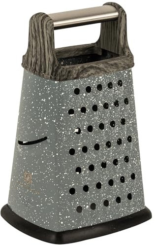 KARL HAUSMANN Râpe de Cuisine Inox - 20 cm - Râpe Carrée 4 Faces Polyvalente pour Légumes et Fromage - Râpeuse Légumes et Fromage - Rape a Legume en Acier Inoxydable - Idéale Rapeuse Manuel