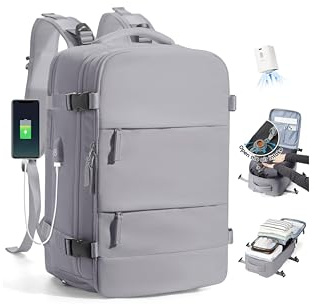 SZLX Sac à Dos Sous Vide Bagage à Main Pour Femmes, Sac à Dos Airbag Avec Système De Vide Pour Le Voyage, Ryanair Travel Ruscksack Taille Cabine Avec Pompe étanche Valise Sous Vide Pour Homme