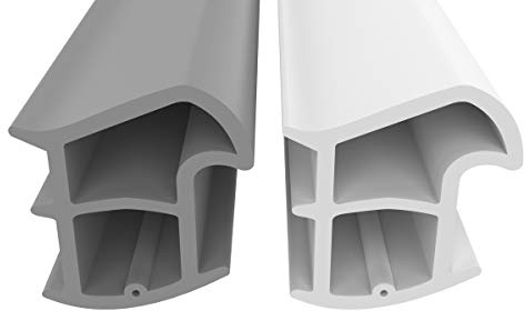 Stahlzargendichtung Grau 10m - gegen Zugluft Lärm & Staub spart Heizkosten Dichtung Dichtungshöhe 15,6mm Dichtungsbreite 14,3mm Falz Türdichtung (Grau 10m)