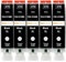 Amaprint 5 XL Patronen kompatibel mit Canon PGI 570 PGBK Schwarz passend für Pixma MG5700 MG5750 MG5751 MG6800 MG6850 MG7750 TS5000 TS5050 TS5055 TS6050 TS8050 TS9050 TS9055