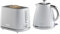 Daewoo Stirling, Pyramid Kettle & Toaster Set, White