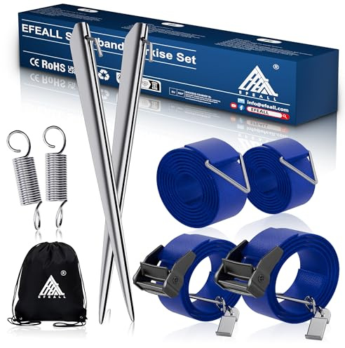 EFEALL Storm Band - Juego de toldo para Equipo de Autocaravana para Thule Omnistor, Kit de Correa Lateral de sujeción para toldo, Accesorios para Autocaravana con Bandas, Color Azul