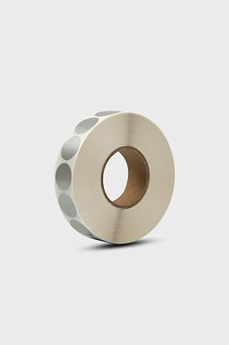 OAKWOOD skottplåster och punktetiketter 19 mm, 2 000 st – silver