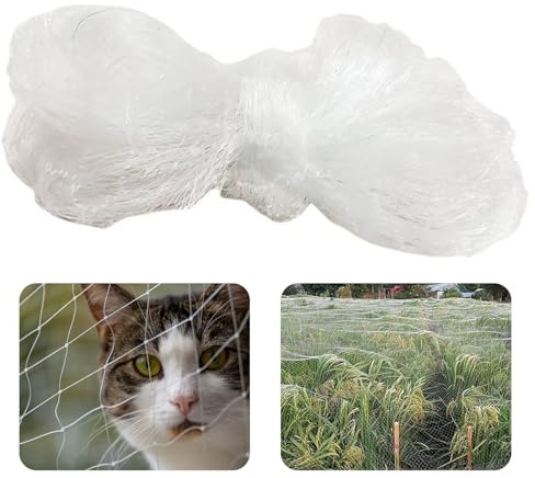 Kattsäkert nät for balkong - Starkt polyetennät, osynligt tuggsäkert nät med komplett installationskit(4 * 3m)