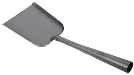 CONGARTENO Pala para Chimenea de Acero Resistente al Calor Pala para Carbón y Cenizas de Barbacoa Herramienta Ergonómica para Estufa y Jardín Recogedor Versátil para Limpieza Rápida