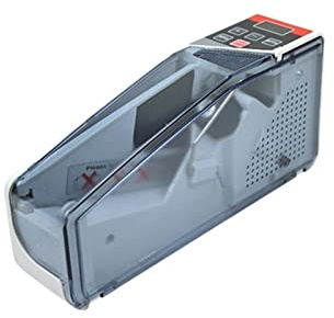 Sedelkontroll, Money Counter Machine V40 Adapter Batteri Multinationell sedlar Räkningsmaskin Portable Mini Small Handheld Counting