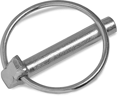 HEAVYTOOL Klappsplinte 10mm x 45mm Klappstecker (10 Stück) galvanisch verzinkt Splintbolzen Schnellspannsplinte Rastbolzen Rastsplinte Steckbolzen Schnellverschlussbolzen