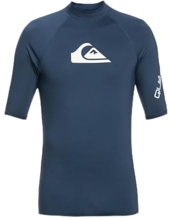 Quiksilver All Time - Short Sleeve UPF 50 Rash Vest for Boys 8-16 - Jungen 8-16.