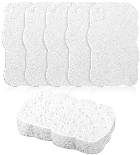 YTLX 6 st premium repfria rengöringsmedel för hushållsrengöring, flera användningsområden disksvampar för rengöring av kök, köksredskap, badrum och möbler säkert, mycket absorberande och lätt att