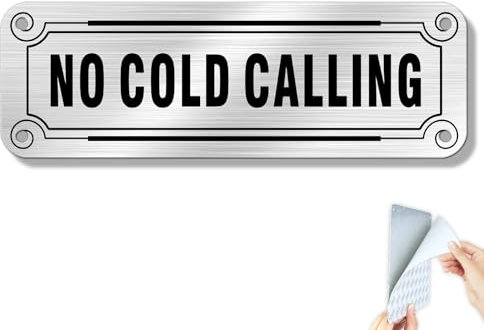 SINMAO Letrero adhesivo de aluminio con texto en inglés No Junk Mail, para puerta delantera, buzón pequeño, 15 x 5 cm