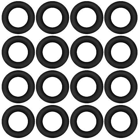EMSea 100 Stück O-Ringe für Broadhead Bogenschießen Pfeilspitze Gummibänder Ersatz Pfeilspitze Tülle Außendurchmesser 5mm Innendurchmesser 3mm Durchmesser 1mm Schwarz