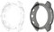 KINOEHOO 2 pezzi Protettivo Cover Compatibile con Garmin Fenix 7X/7X Solar/Tactix 7 TPU Protettivo Cover Case Pellicola Salvaschermo Proteggi Schermo.(nero+trasparente)