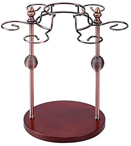 Wine Glass Holder, Metal Wine Glass Rack Countertop Hanging Holder Cup Stemware Stand Teacup Goblet Display Stand Bracket Bar Supplies (Color : A) (B)