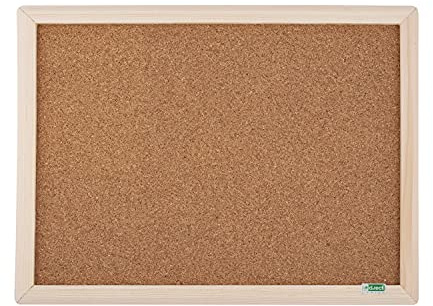 D.RECT Tableau d'affichage en liège 60x90 cm – Cadre en bois naturel - Tableau mémo mural pour bureau ou maison, orientation horizontale ou verticale
