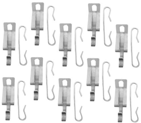 Lurrose 20Pièces Kit De Clips De Câbles Et Entretoises Pour Fixation De Câbles De Gouttière Accessoires Durables Pour Équipements De Chauffage Extérieurs