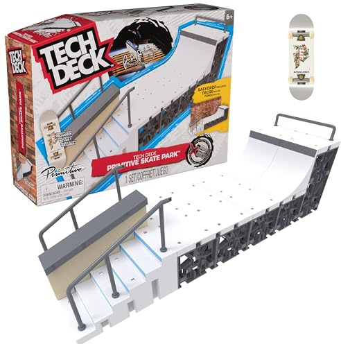 Spin Master X-Connect Tech Deck Primitive - Rampa per skate park, personalizzabili e costruibili, con tastiera, per bambini dai 6 anni in su