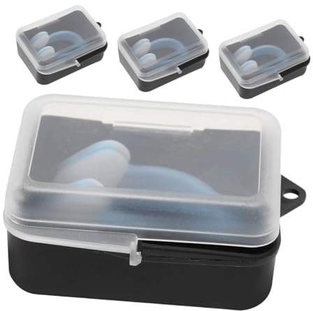Mipcase 4 pezzi Clip Naso Nuoto in Silicone Antiscivolo Tappi Nasali Impermeabili per Piscina e Spiaggia Adatti e Adulti per Immersioni e Allenamento