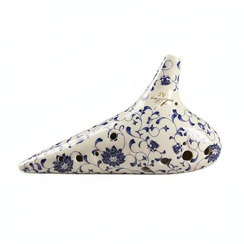 Colcolo Ceramic Ocarina 12 Hole Flute Instrument Vessel Flute With Shape And Well Placed Tone Holes Suitable for beginners practice rooms music workshops recitals