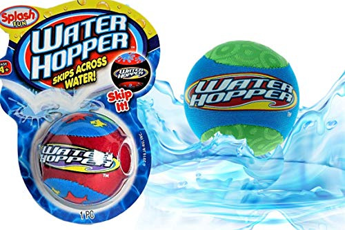 JA-RU Water Skipping Ball for Kids (1 Pack) – Skips on Water. Squishy Swimming Pool Balls & Fun Pool Toys for Kids 4-8 Years Old & Up. Outdoor Beach Games. Party Favors. 880-1p