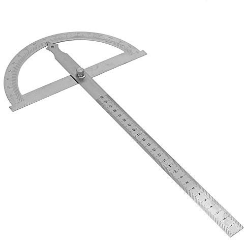 Winkelmesser, 0-180° Edelstahl Winkel 200 x 300 mm Digital Neigungsmesser Winkelmesser Goniometer Winkelsucher Messgerät Lineal für Heimwerker Studenten Maler Winkelmesser